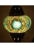 Handcrafted Mosaic Tiffany Curves/ Swan Table Lamp  027