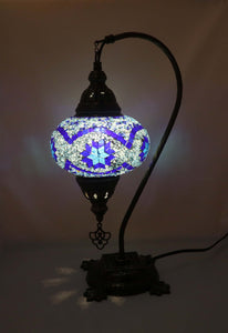 Mosaic Tiffany Curve Table Lamps No 3 Glass 006