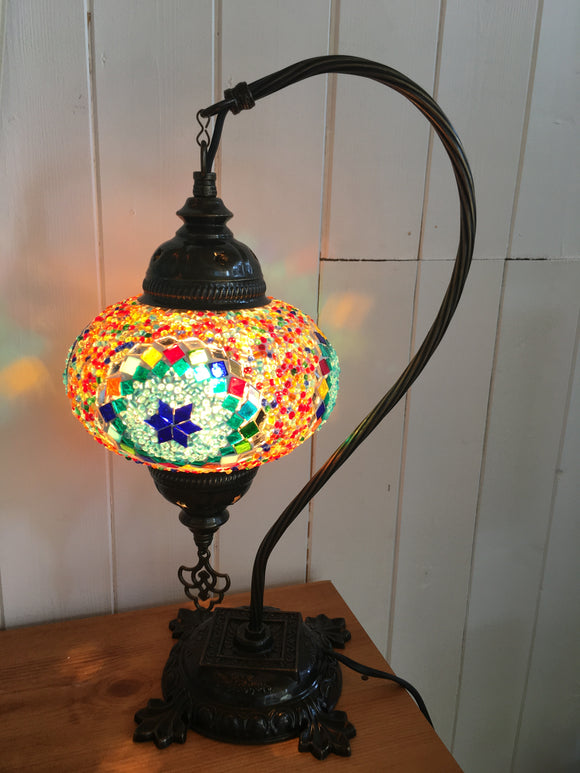 Mosaic Tiffany Curves Table Lamps No 3 Glass