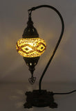Handcrafted Mosaic Tiffany Curves/ Swan Table Lamp  010