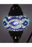 Handcrafted Mosaic Tiffany Curves/ Swan Table Lamp  034