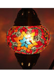 Handcrafted Mosaic Tiffany Curves/ Swan Table Lamp  038