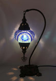Handcrafted Mosaic Tiffany Curves/ Swan Table Lamp  040