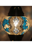 Handcrafted Mosaic Tiffany Curves/ Swan Table Lamp  042
