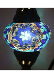 Handcrafted Mosaic Tiffany Curves/ Swan Table Lamp  045