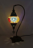 Handcrafted Mosaic Tiffany Curves/ Swan Table Lamp  051