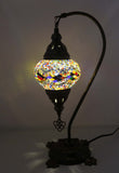 Handcrafted Mosaic Tiffany Curves/ Swan Table Lamp  057