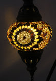 Handcrafted Mosaic Tiffany Curves/ Swan Table Lamp  005
