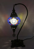 Handcrafted Mosaic Tiffany Curves/ Swan Table Lamp  062