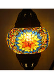 Handcrafted Mosaic Tiffany Curves/ Swan Table Lamp  064