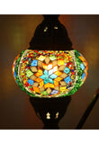 Handcrafted Mosaic Tiffany Curves/ Swan Table Lamp  067