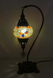 Handcrafted Mosaic Tiffany Curves/ Swan Table Lamp  070