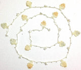 White Shades with Beads - White Rose