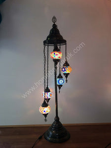 Mosaic Tiffany Floor Lamp -5 Glass