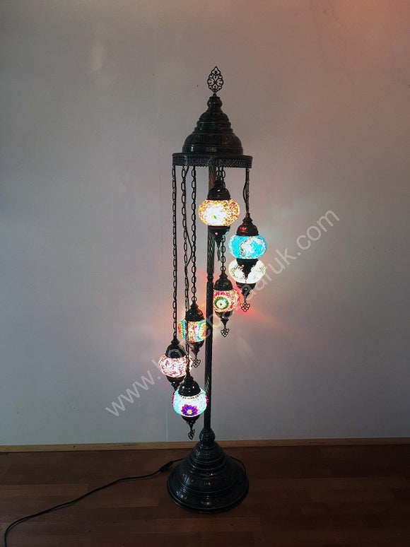 Mosaic Tiffany Floor Lamp -7 Glass