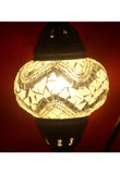 Handcrafted Mosaic Tiffany Curves/ Swan Table Lamp  077