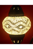 Handcrafted Mosaic Tiffany Curves/ Swan Table Lamp  071