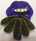 Purple and Beige Hand Crocheted Brooch - Flower Pin- Unique Turkish Lace - Brooches Jewelry - Fabric Flower Brooch