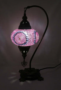 Mosaic Tiffany Curve Table Lamps No 3 Glass 018