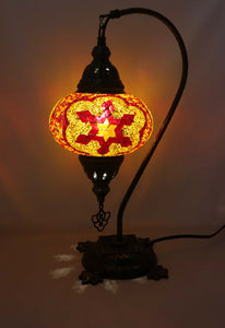 Mosaic Tiffany Curve Table Lamps No 3 Glass 001