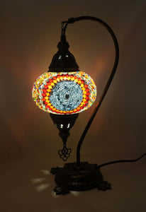 Mosaic Tiffany Curve Table Lamps No 3 Glass 008
