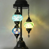 Mosaic Tiffany Floor Lamp -3 Glass